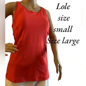 Y2K,vtg,Lole NITA racerback tank top ,coral padded ,high impact,NWT